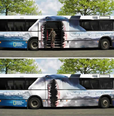 Креативни реклами автобуси 06